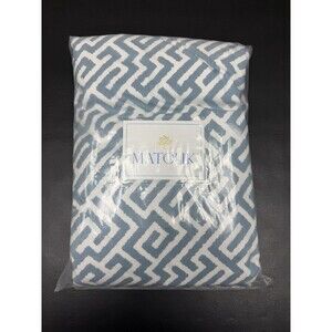 Matouk Schumacher Gabriel FULL / QUEEN Duvet Cover Stony Blue